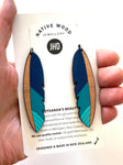 NEW!  Takahē  feather earrings