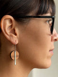 Rimu Circle Shimmer Bar Rimu Earrings