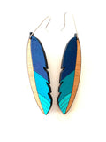 Handmade New Zealand Takahē native bird earrings