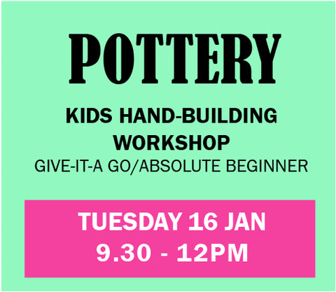 Kids - Holiday workshop - Give it a Go - 16 Jan - Julia Huyser Design