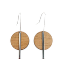 Rimu Circle Shimmer Bar Rimu Earrings