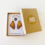 Monarch Butterfly Wing Earrings - Julia Huyser Design