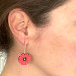 Rimu ANZAC Poppy earrings - Julia Huyser Design