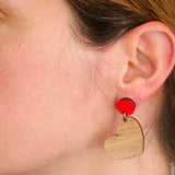 Heart Rimu earrings - Julia Huyser Design